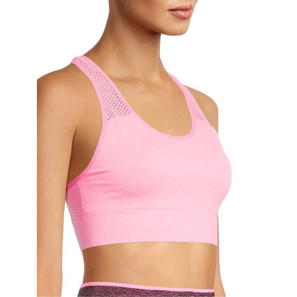 NEW Seamless Contour Medium Impact Sports Workout Bra Moisture Wicking Size S